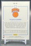 2021-22 Panini Photogenic Patrick Ewing Knicks Card