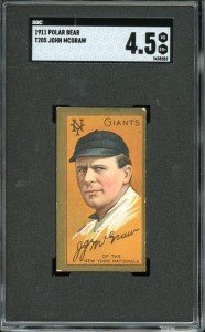 1911 T205 John McGraw New York Giants Card