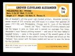Grover Cleveland Alexander 1980-87 SSPC HOF Card