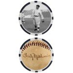 Christy Mathewson Autographed Baseball Legends Chip