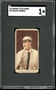 1912 Walter Johnson T207 Sports Card