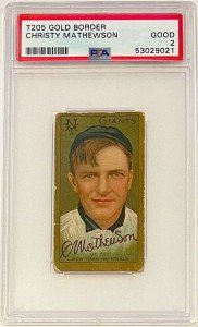 1911 T205 Christy Mathewson Gold Border Card