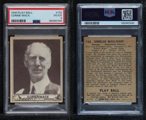 1940 Play Ball Connie Mack #132 PSA 4
