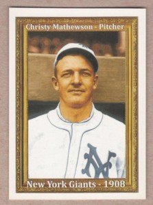 Christy Mathewson New York Giants 50th Anniversary Card