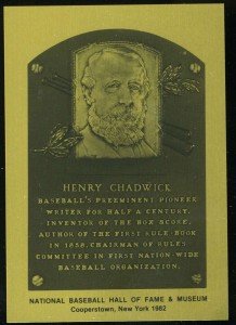 Henry Chadwick 1981-89 Hall of Fame Metallic Card