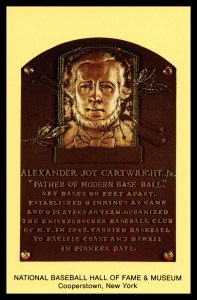 Alexander Cartwright Cooperstown Hall of Fame Postcard