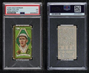 1911 T205 Eddie Collins Open Mouth Card