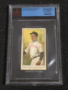 1908 E91 American Caramel Christy Mathewson Card