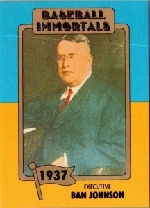 1980 Ban Johnson #7 Baseball Hall of Fame Card