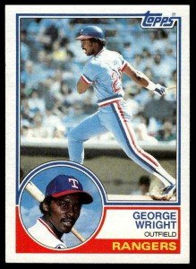 1983 Topps George Wright Baseball Card #299