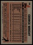 1983 Topps George Wright Baseball Card #299