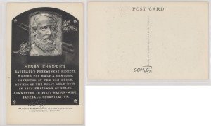 1953 Henry Chadwick Baseball Hall of Fame Postcards