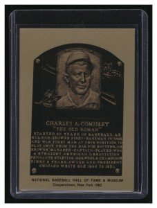 Charles A. Comiskey Metal Hall of Fame Card