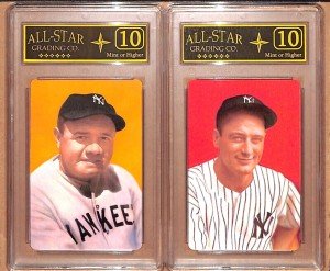 1973 Babe Ruth & Lou Gehrig Vintage Cards
