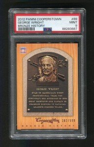 2012 Panini Cooperstown George Wright #89 PSA 9