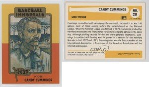 1980-84 SSPC Baseball Immortals Candy Cummings Card