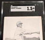 1921 Grover Cleveland Alexander Exhibit Card SGC 1.5