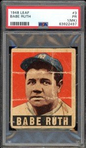 1948-49 Leaf Babe Ruth Yankees Card #3
