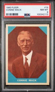 1960 Fleer Baseball Greats Connie Mack PSA 8