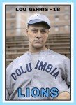 Lou Gehrig Baseball Trading Card ACEO Art Card