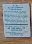 Chewing Gum Series: Walter Johnson & Friends