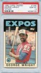 1986 Topps Traded Tiffany George Wright PSA 10