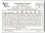 1987 Conlon World Wide Sports Charles Comiskey Card
