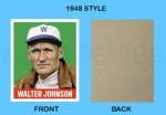 Walter Johnson Baseball Card - Washington Senators