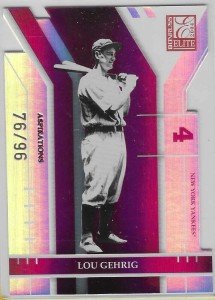 Lou Gehrig 2004 Donruss Elite Aspirations Die Cut