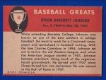 1961 Fleer #48 Ban Johnson American League President