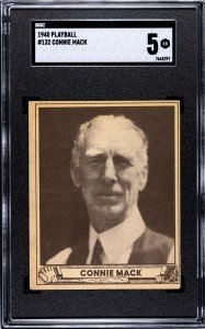 1940 Playball Connie Mack Rookie Card #132