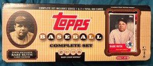 2008 Topps Baseball Complete Set Babe Ruth Exclusive
