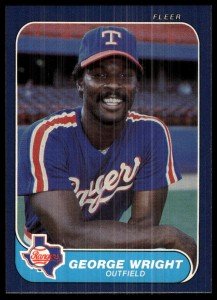 1986 Fleer George Wright #578 Card