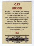 Cap Anson Chicago White Sox Mini Card #2