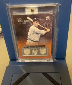 2009 Topps Sterling Lou Gehrig Triple Relic Card