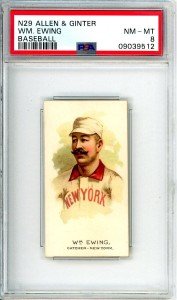 N29 Allen & Ginter Buck Ewing PSA 8 Card