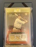 2009 Topps Sterling Lou Gehrig Triple Relic Card