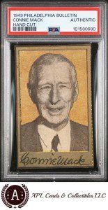 1949 Philadelphia Bulletin Connie Mack PSA A Card