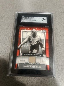 2005 Upper Deck Trilogy Christy Mathewson Relic Card