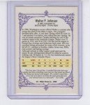 Walter Johnson Washington Senators Hall of Fame Card