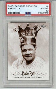 2016 Leaf Babe Ruth #6 Yankees PSA 10 Card