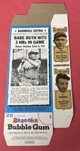 1969-70 Bazooka All-Time Greats Card Box