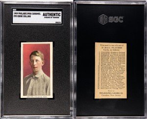 1909 E95 Eddie Collins Athletics HOF Sports Card