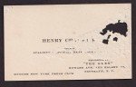 1890's Henry Chadwick Baseball Vintage Business Card