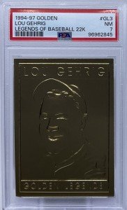 Lou Gehrig 1997 Golden Legends Baseball Card