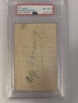 Cy Young Autographed Card PSA 8 - Red Sox