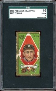 1911 T205 Ty Cobb Baseball Card - SGC 1