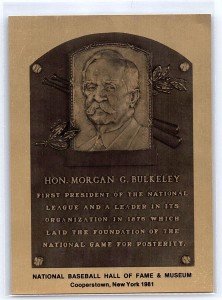 Morgan Bulkeley 1981-89 Hall of Fame Plaque
