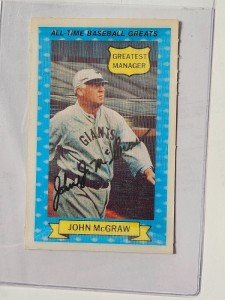 1970 Rold Gold John McGraw NY Giants Card