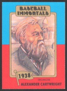 1980 SSPC Baseball Immortals Alexander Cartwright Card